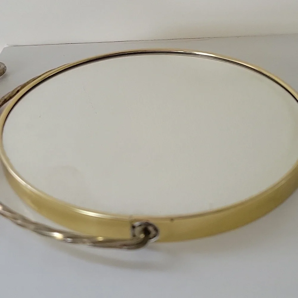 Vintage Brass Mirror